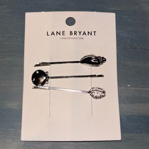Lane Bryant Silver Seashell Fashion Clips (3) NWT